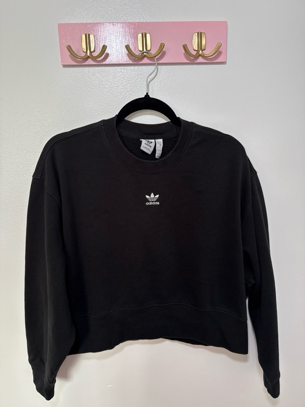 Adidas Black Crewneck Sweatshirt